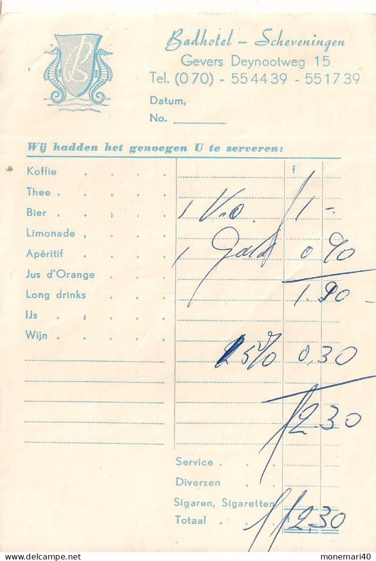 BADHOTEL - SCHEVENINGEN - GEVERS DEYNOOTWEG 15 - JUILLET 1963. - Niederlande