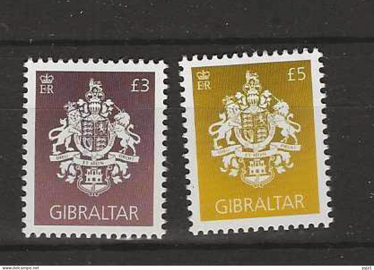 2021 MNH Gibraltar Mi 2019-20 Postfris** - Gibraltar