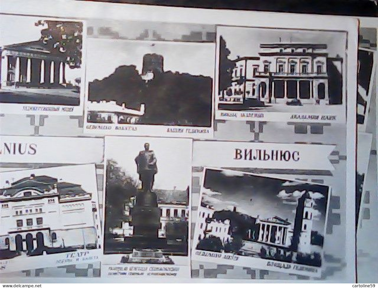 LITUANIA  Lithuania Vilnius Multi View THEATER TEATRO VEDUTE V1961 JV5838 - Lituanie