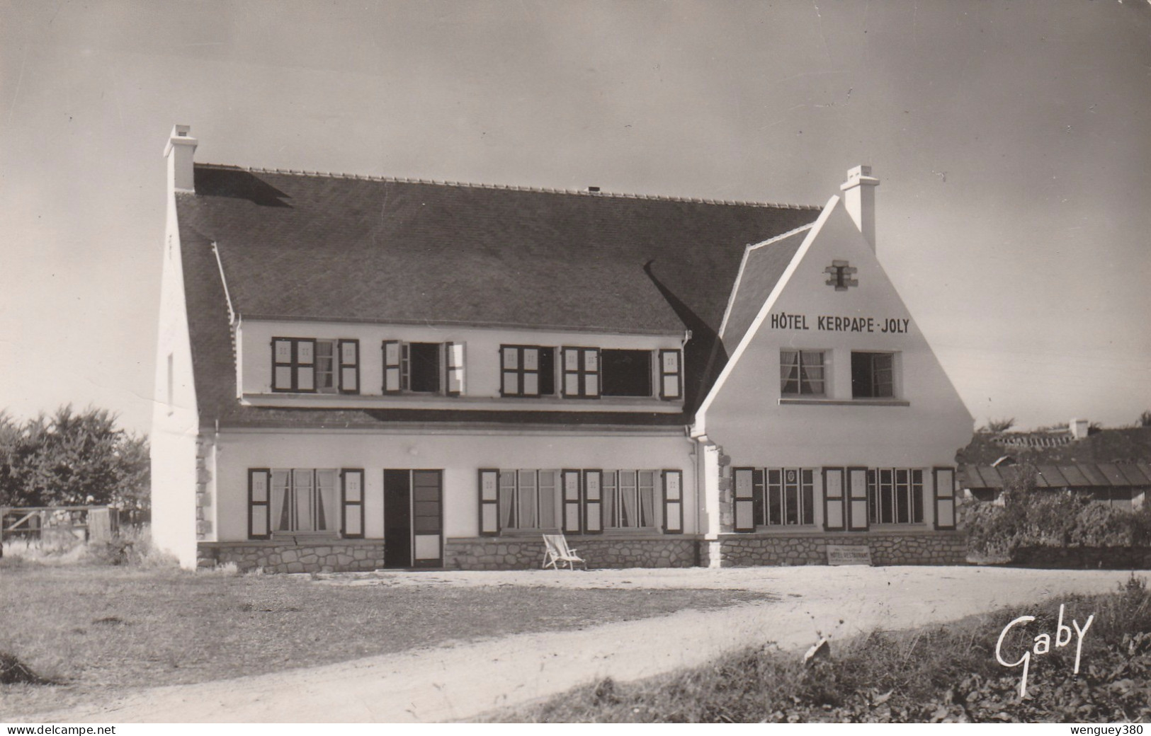 56  KERPAPE  LOMENER.  PLOEMEUR   Hôtel   Kerpape-Joly.    TB PLAN 1955-60.     RARE - Plömeur