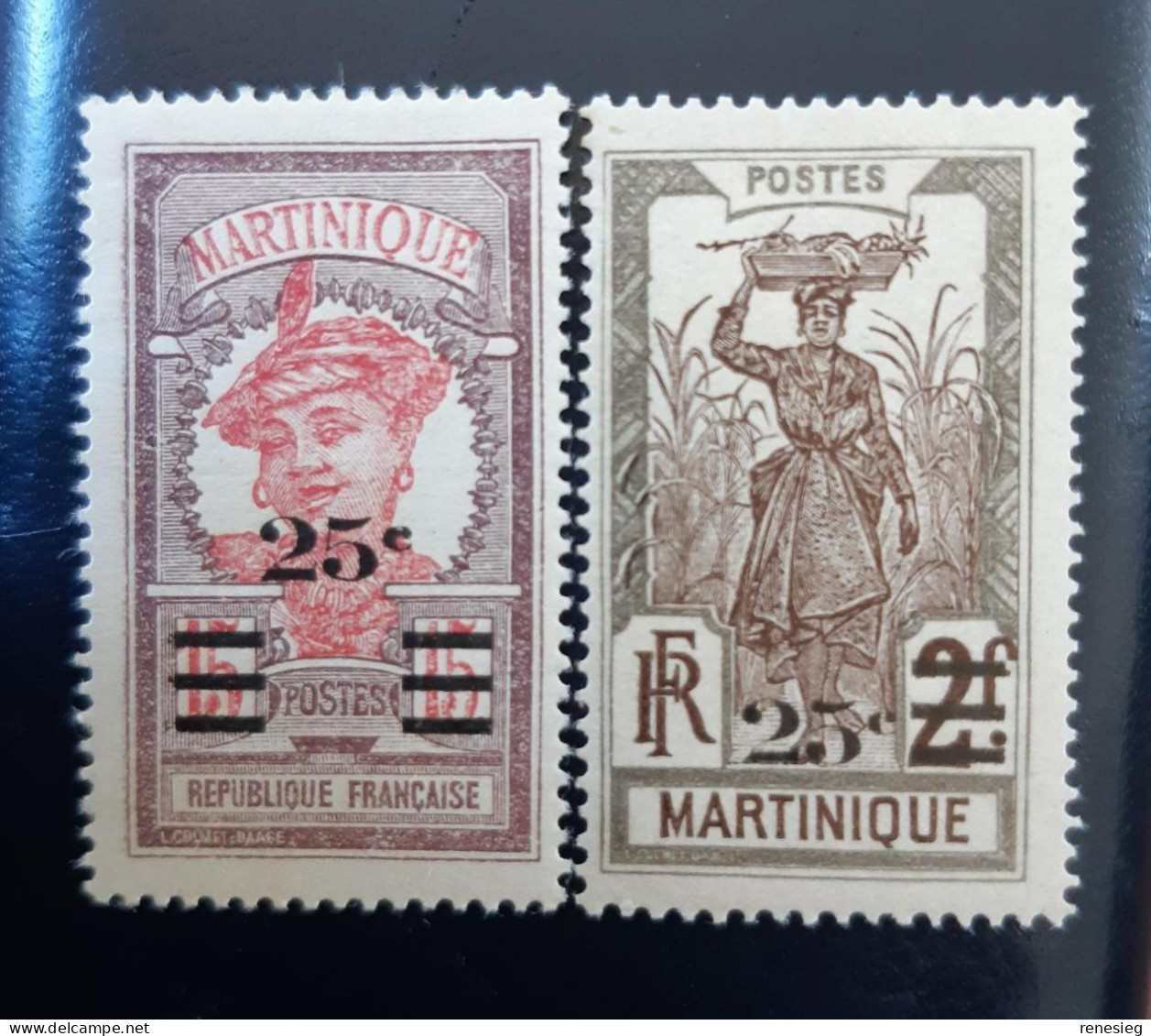Martinique 1924-1927 Yvert 111 & 112 MH - Neufs