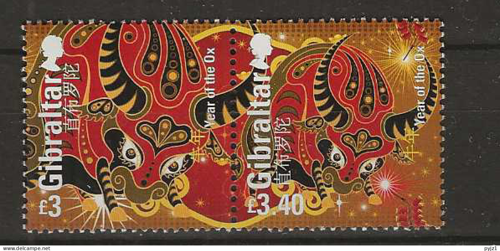 2021 MNH Gibraltar Mi 1998-99 Postfris** - Gibraltar