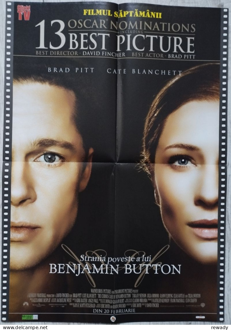 Sexi - Young Lady - Semi Nude - The Curious Case Of Benjamin Button - Brad Pitt - Poster - Affiche (385x535 Mm) - Plakate & Poster