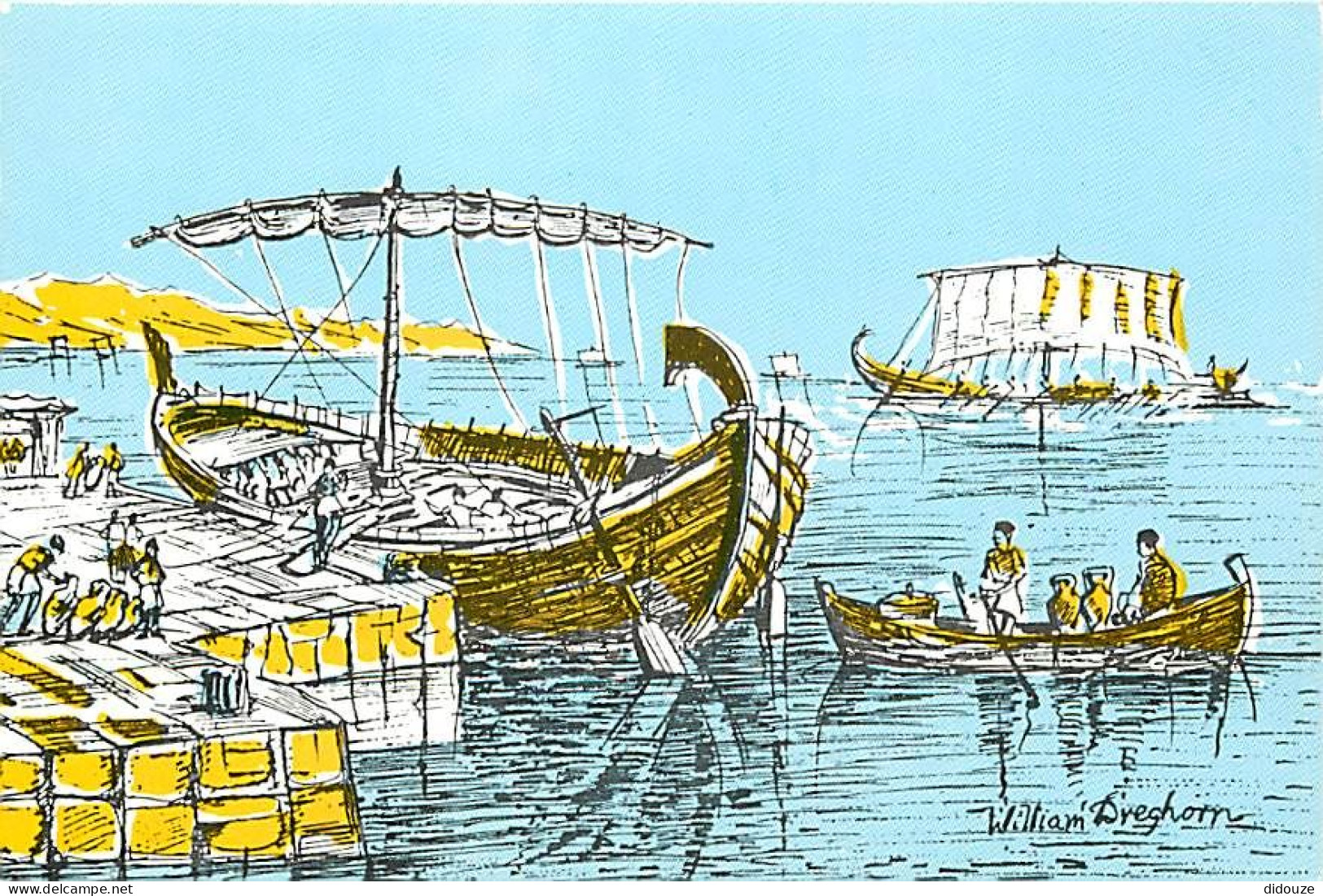 Chypre - Cyprus - Kibris - Kyrenia Ship - Art Peinture Illustration De William Dieghorn - CPM - Carte Neuve - Voir Scans - Chypre