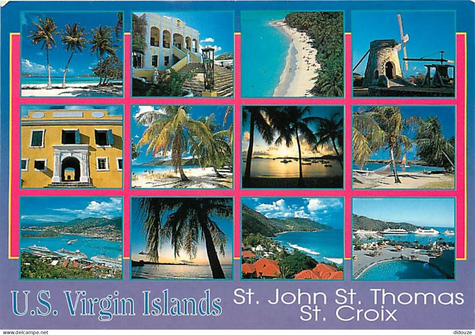 Antilles - Iles Vierges Américaines - U S Virgin Islands - St John - St Thomas - St Croix - Multivues - CPM - Voir Scans - Vierges (Iles), Amér.