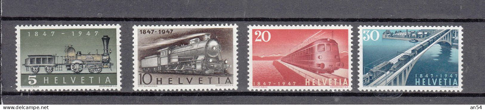 1947  N° 277 à 280  NEUFS**   COTE 15.00         CATALOGUE SBK - Unused Stamps