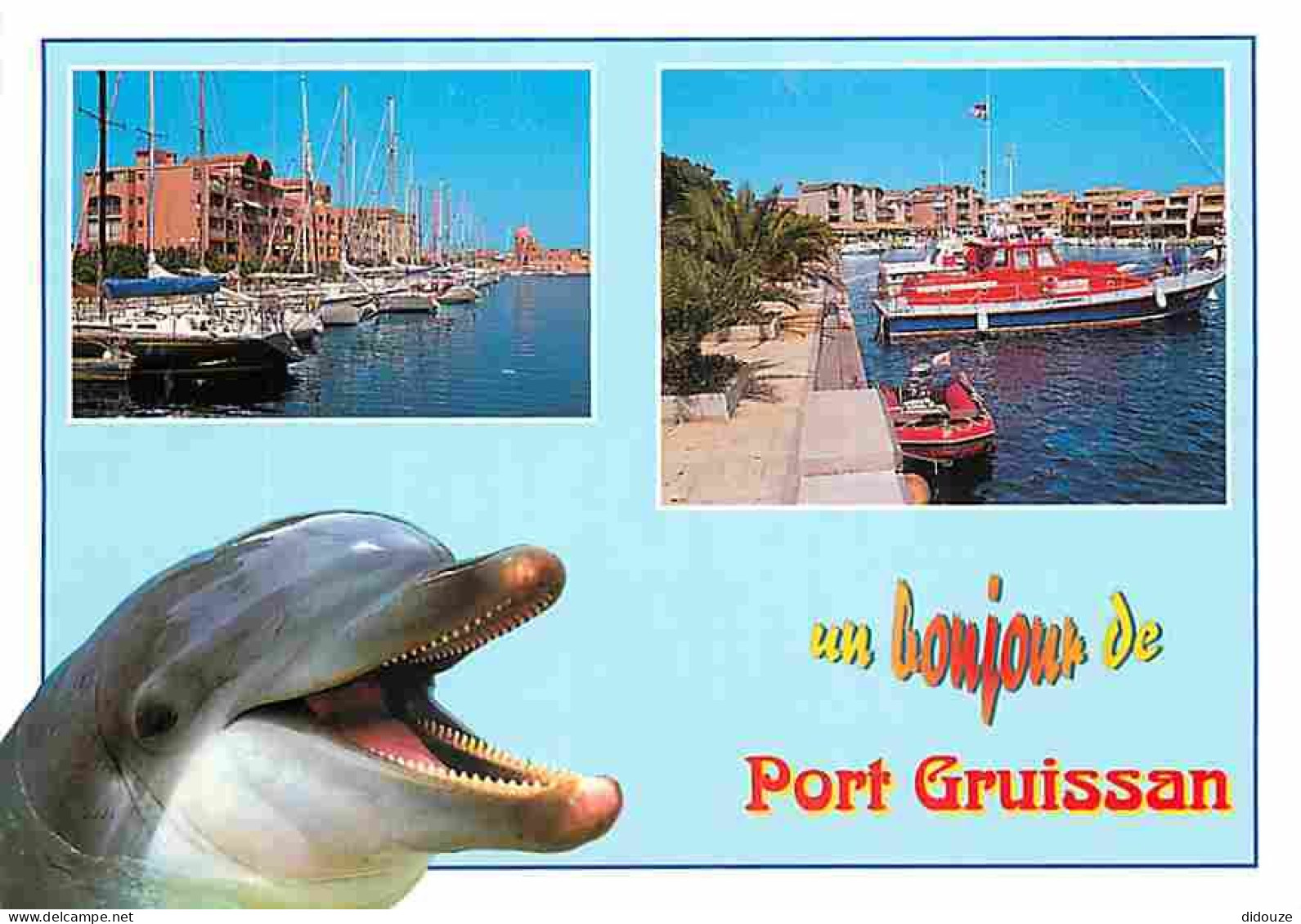 Animaux - Dauphins - Port Gruissan - Multivues - CPM - Voir Scans Recto-Verso - Dolfijnen