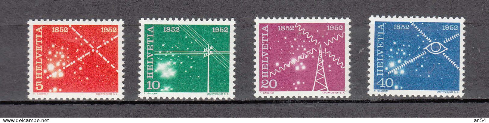 1952  N° 309 à 312  NEUFS**   COTE 8.00         CATALOGUE SBK - Unused Stamps