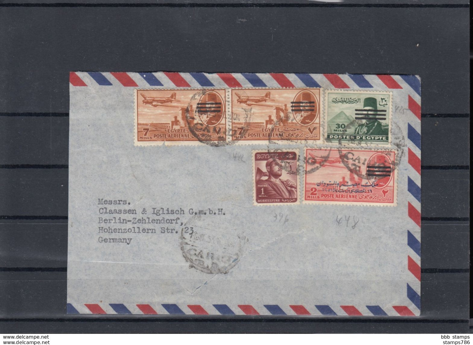 Egypt Cover Stamps (good Cover 2) - Storia Postale