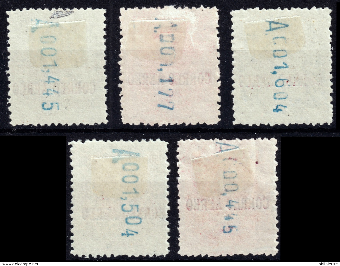 ESPAGNE / ESPAÑA - 1920 Ed.292/6 Serie Habilitados "CORREO AEREO" - 5 Valores - Nuevos * Muy Bonito (c.70€) - Unused Stamps