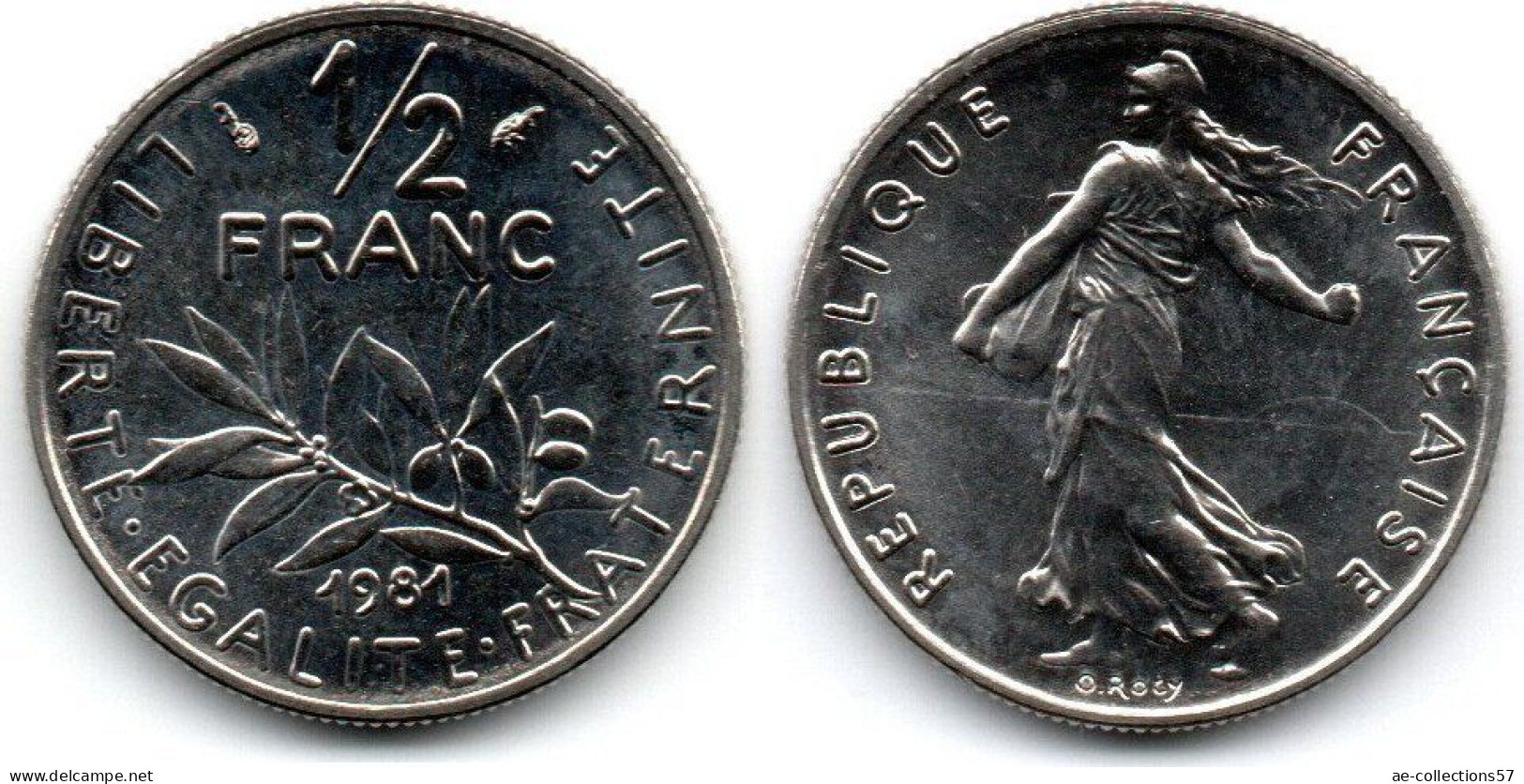 MA 31684 / France - Frankreich 1/2 Franc 1981 SPL - 1/2 Franc