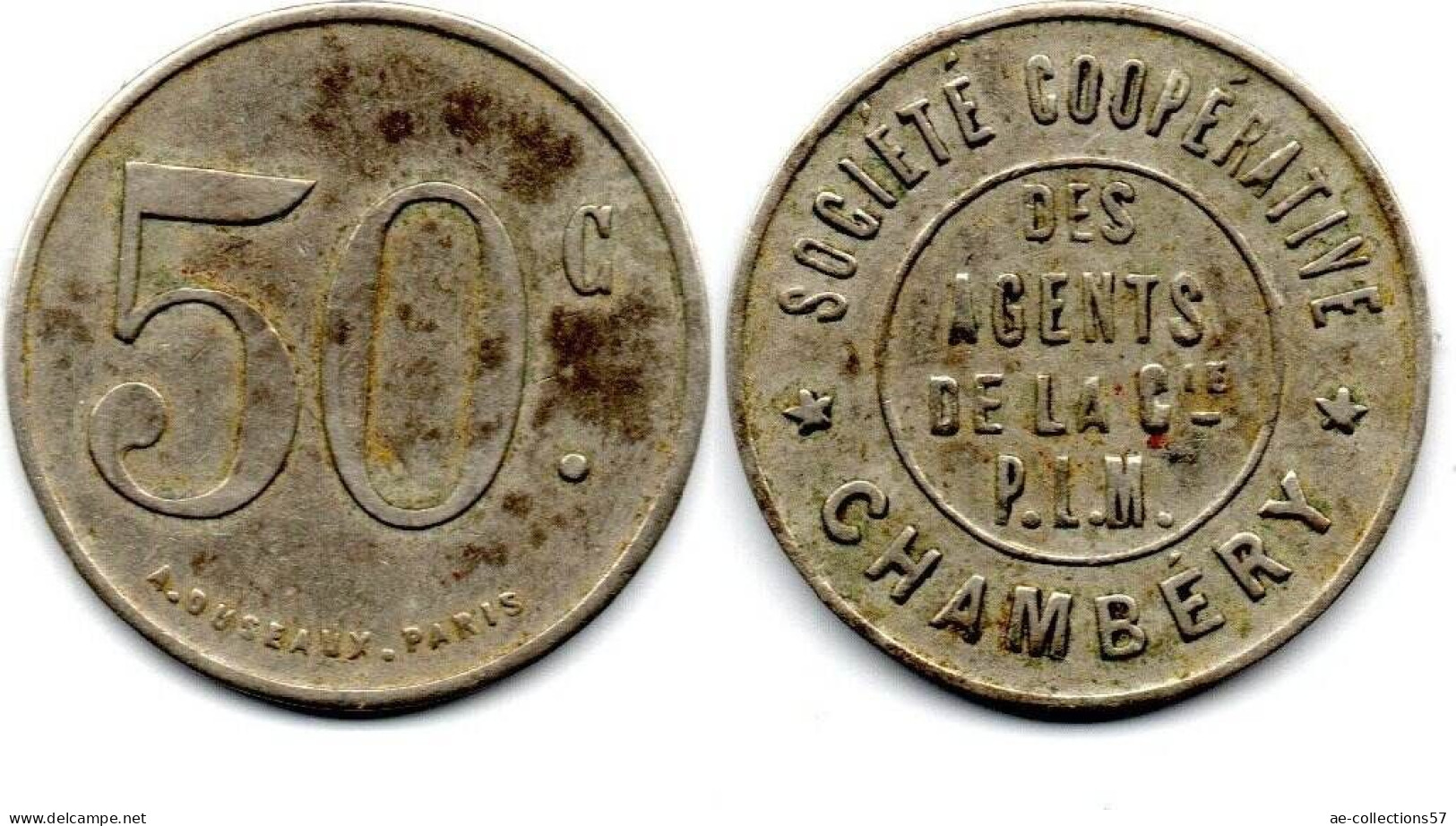 MA 31720 / Chambéry 50 Centimes TTB - Monétaires / De Nécessité