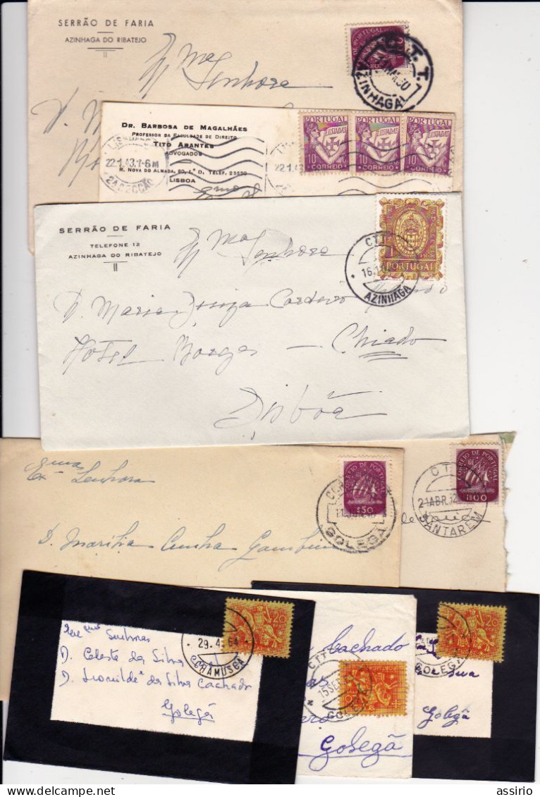 Portugal  8 Envelopes Com Vários Carimbos - Postmark Collection