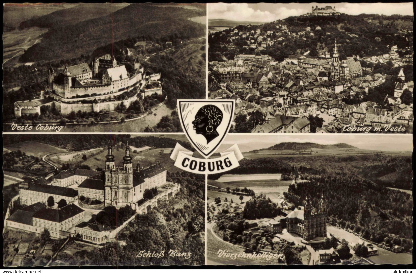 Ansichtskarte Coburg 4 Bild: Luftbilder 1961 - Coburg
