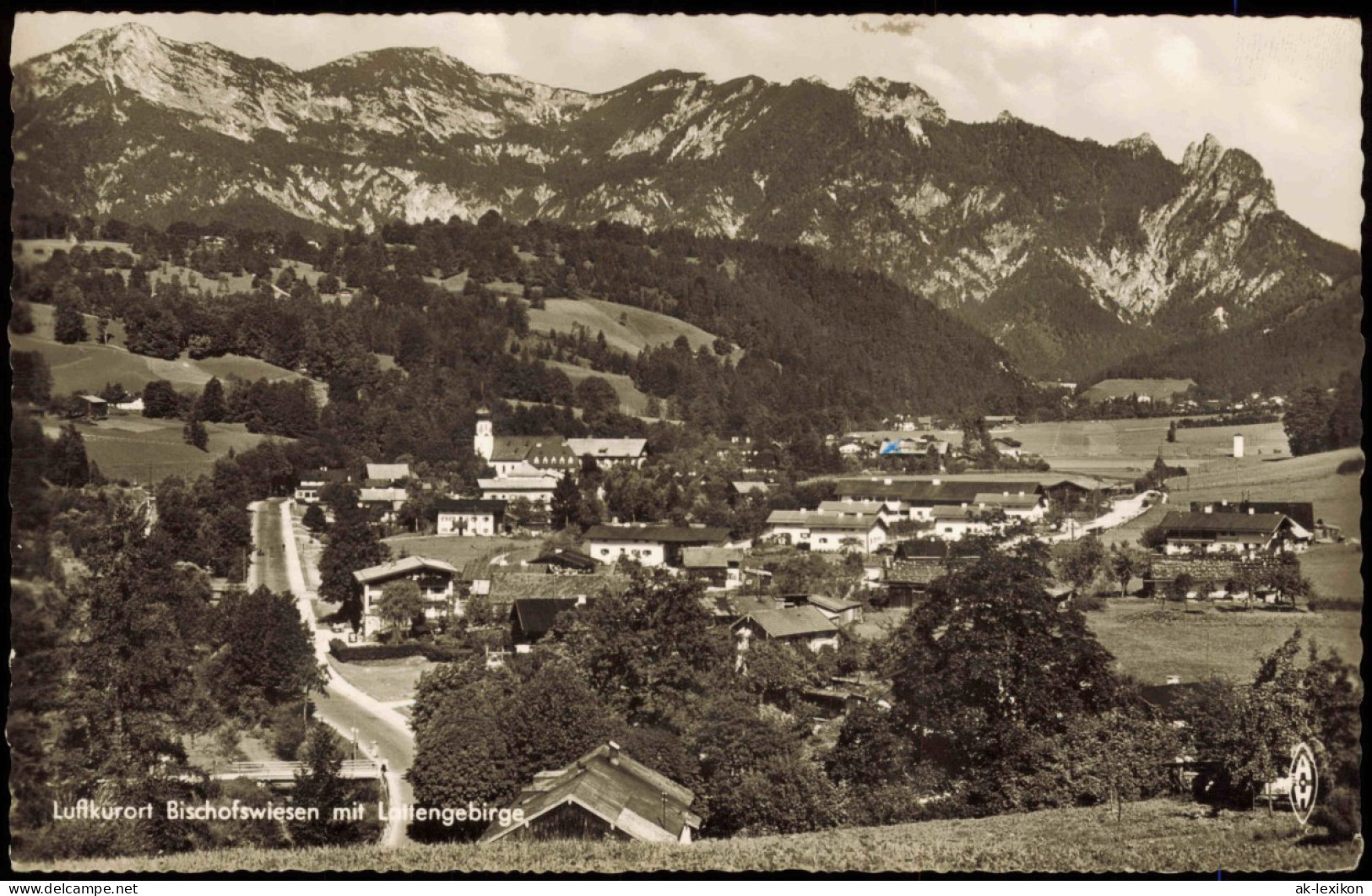 Ansichtskarte Bischofswiesen Blick Auf Die Stadt 1964  Gel. Nachgebühr - Bischofswiesen