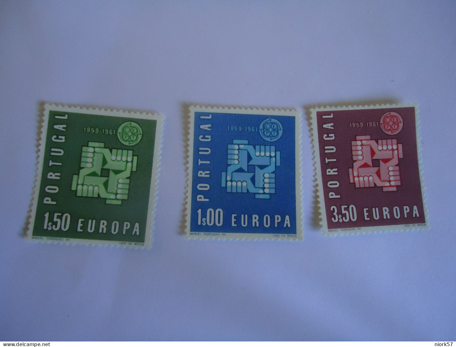 PORTUGAL MNH  STAMPS  SET 3 EUROPA 1961 - 1977