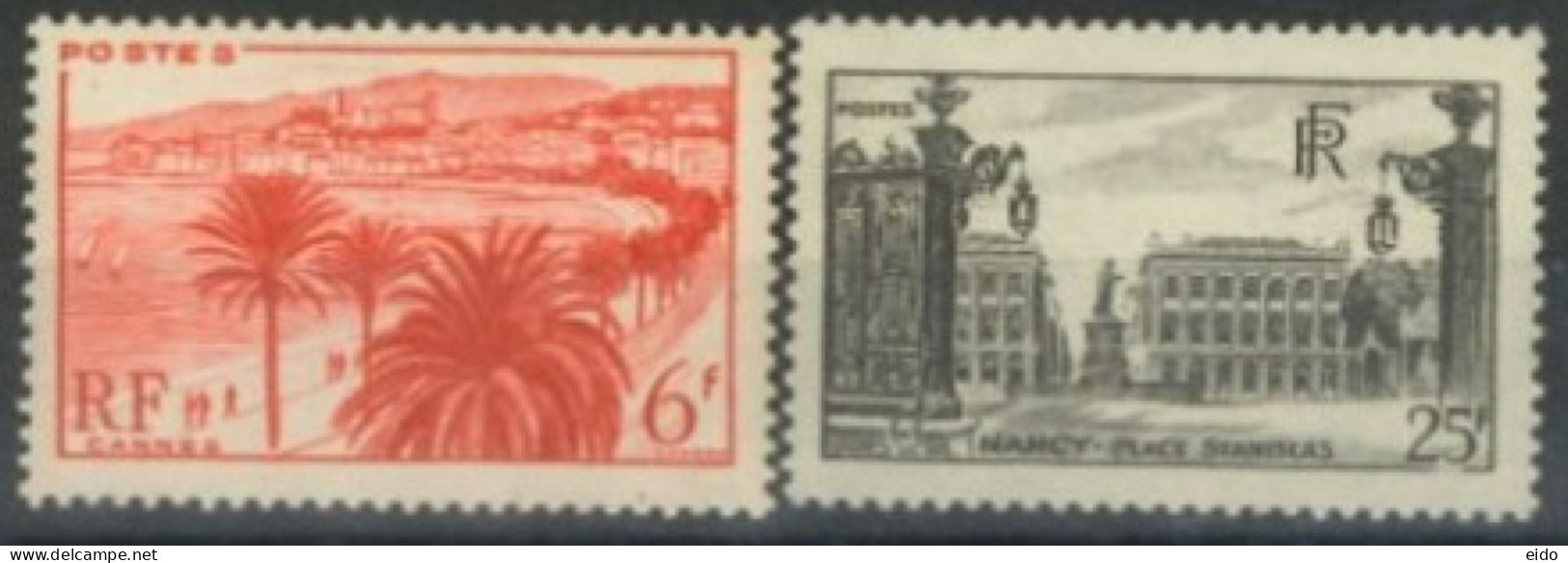 FRANCE. - 1947 - MONUMENTS AND SITES STAMPS COMPLETE SET OF 2, # 777/778, UMM (**). - Neufs
