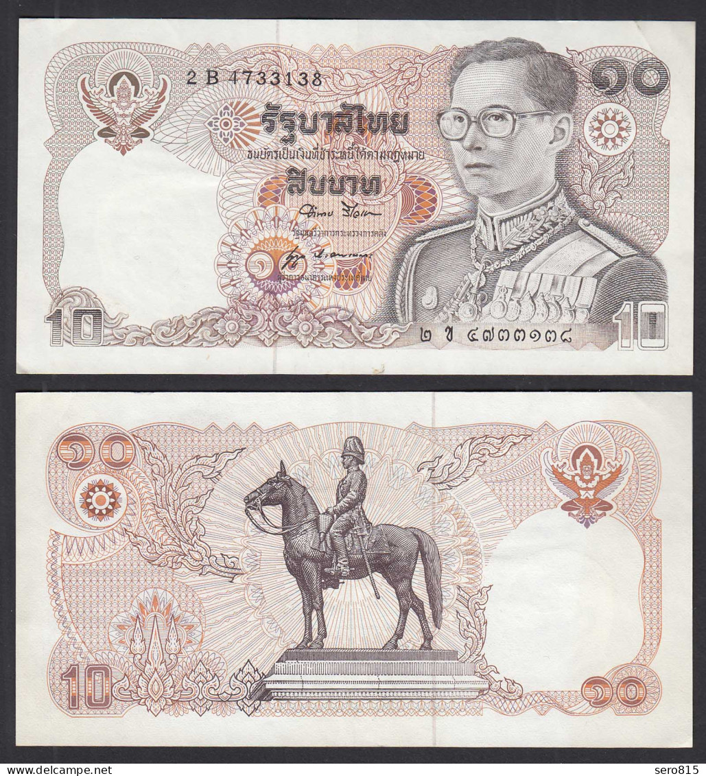 Thailand/Siam 10 Bath 1978-81 Pick 87 Sig.52 VF/XF (3/2) King RAMA IX    (32454 - Other - Asia