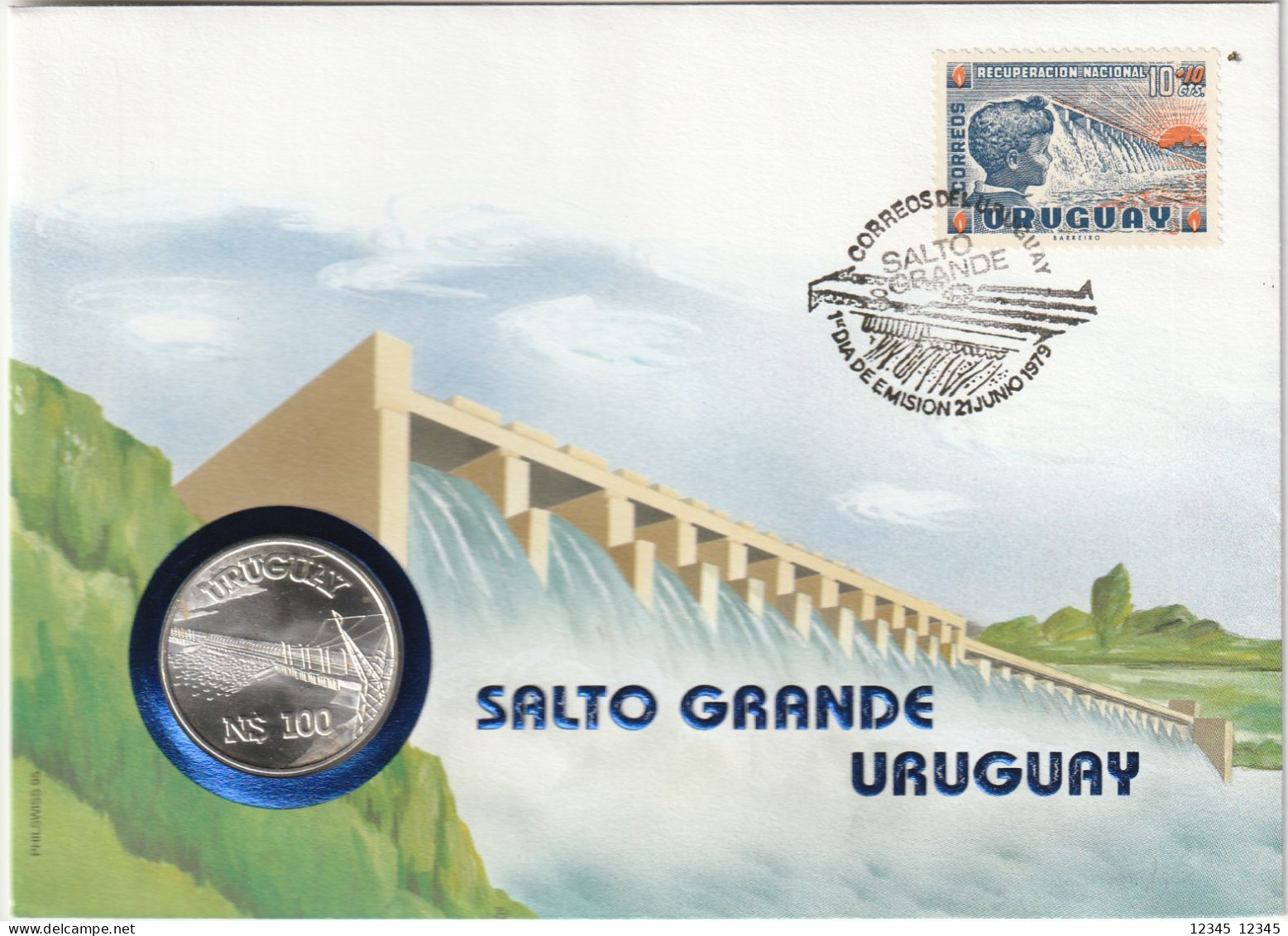 Uruguay 1979, Numis Letter Unused, Salto Grande Uruguay - Uruguay