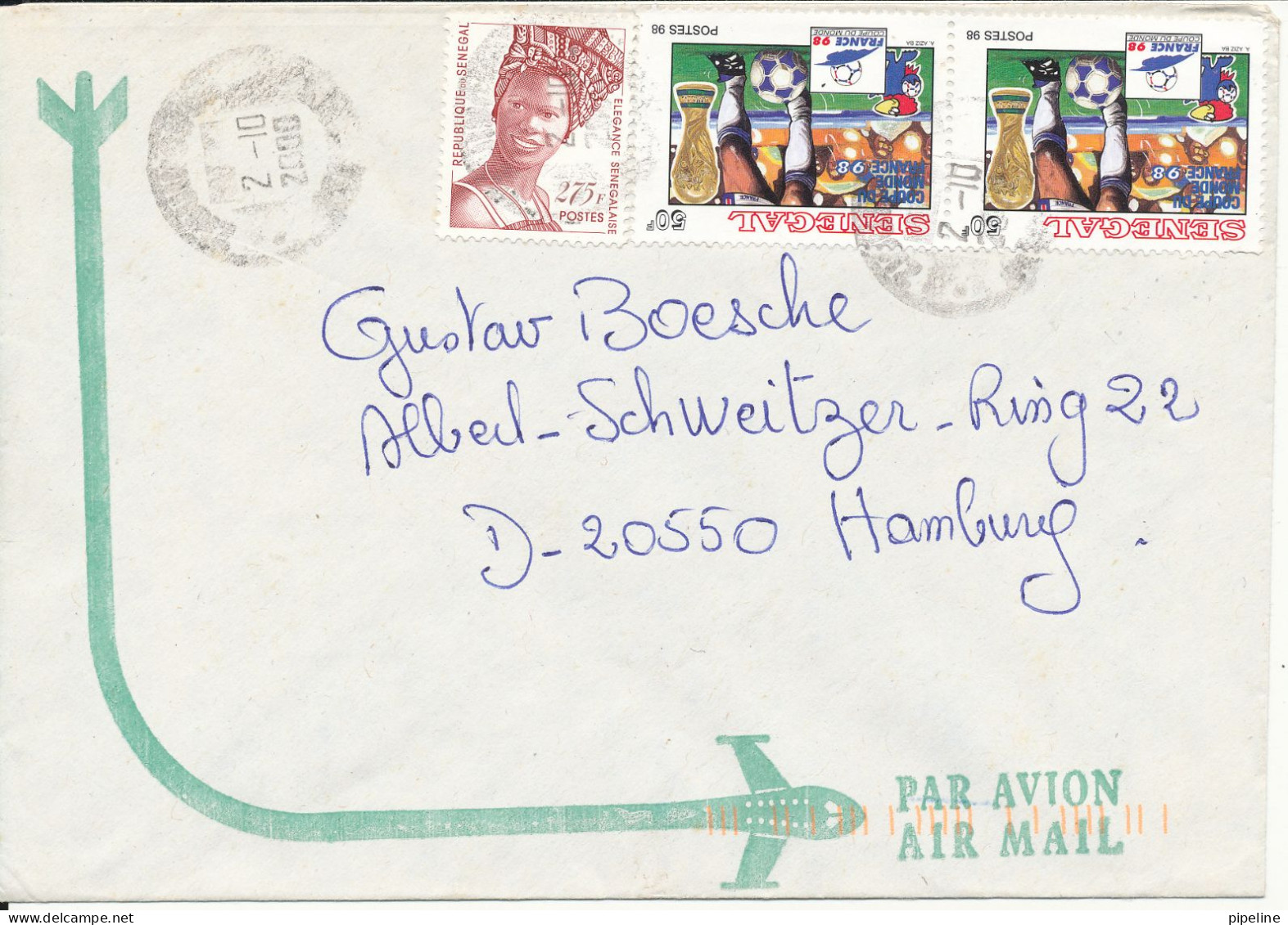 Senegal Cover Sent Air Mail To Germany 2-10-2000 - Sénégal (1960-...)