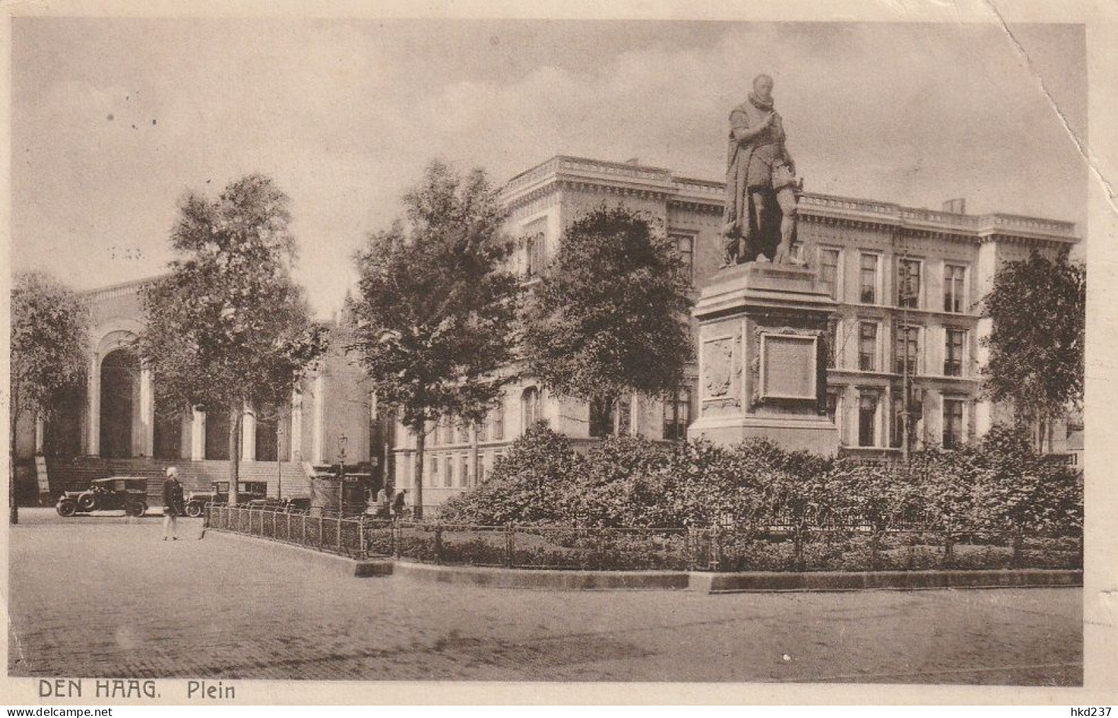Den Haag Plein Levendig Oude Auto's Standbeeld Willem Van Oranje # 1933     4666 - Den Haag ('s-Gravenhage)
