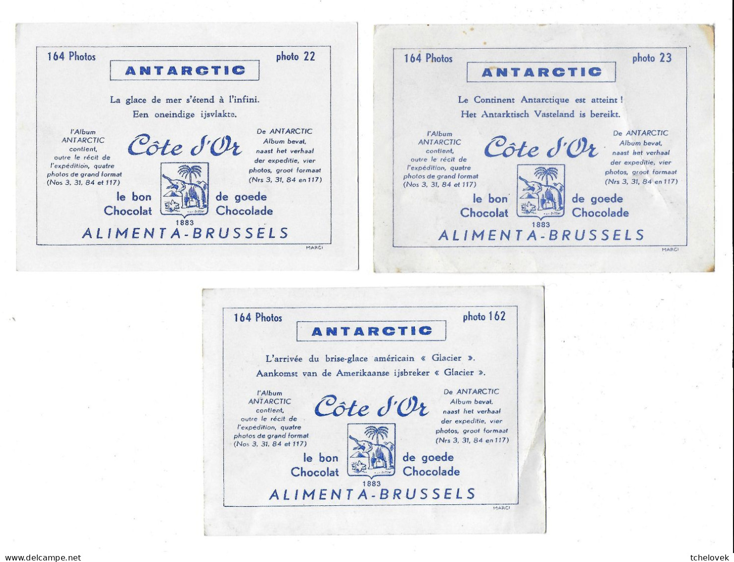 (Divers). Chromo. Antarctic. Chocolat Cote D'Or. Antarctique Brise Glace... - Côte D'Or