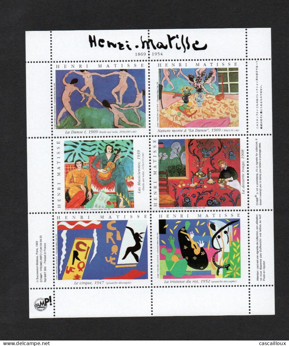 Bloc De Tableau Des Arts - Blocks & Sheetlets & Booklets