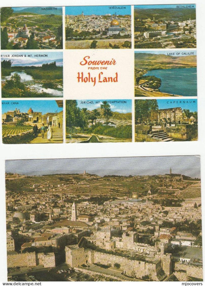 AL AQSA MOSQUE 4 Diff Postcards 1971-1980 Dome Of The Rock ISRAEL Postcard Cover Stamps Religion Islam Muslim - Collezioni & Lotti
