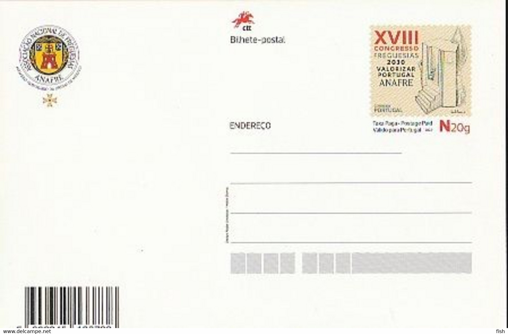 Portugal ** & Postal Stationary, XVIII Congresso Da ANAFRE, Associação Nacional De Freguesias  2022 (8378) - Entiers Postaux