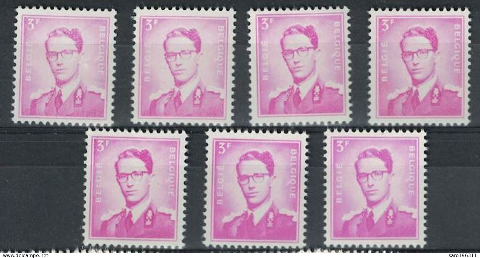 ROI BAUDOUIN ** / MNH   3,00 Fr  Avec   7 Nuances  à  0,99 - Unused Stamps