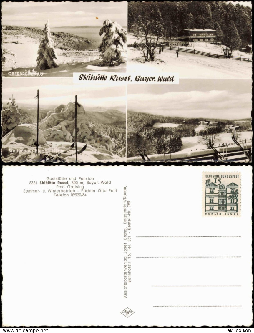 Greising-Deggendorf Skihülle Kusel, Bayer. Wald 4 Bild Im Winter 1961 - Deggendorf
