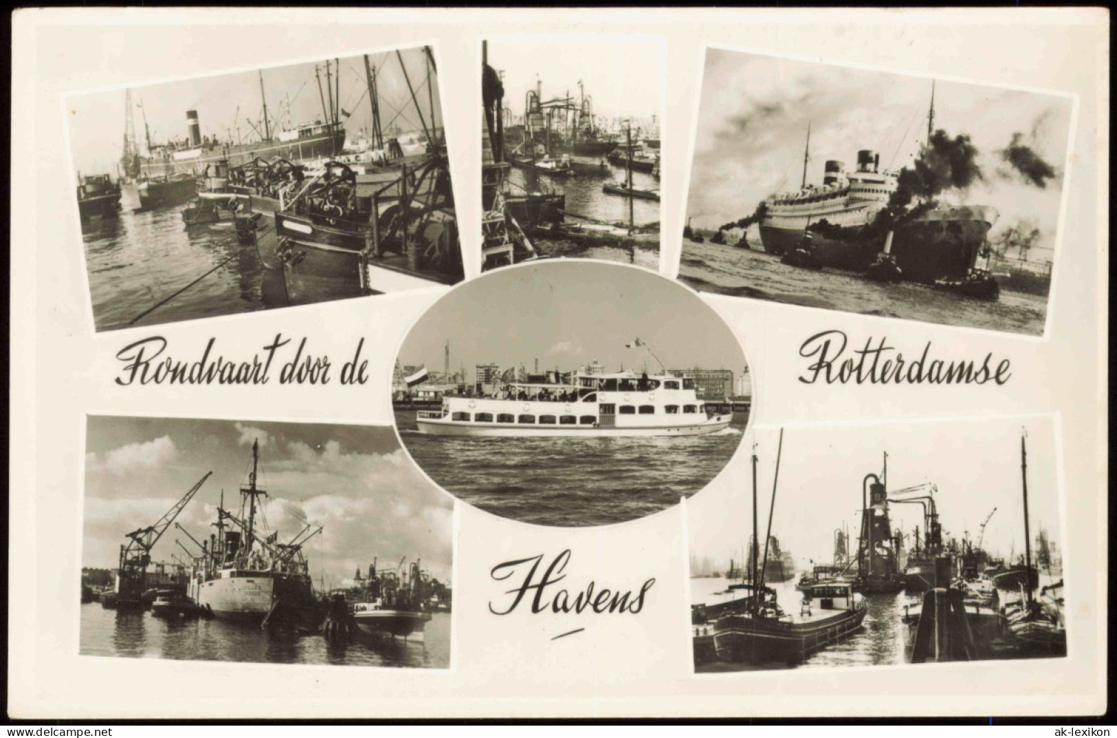 Postkaart Rotterdam Rotterdam Ponton Willemsplein - Mehrbild AK 1961 - Rotterdam