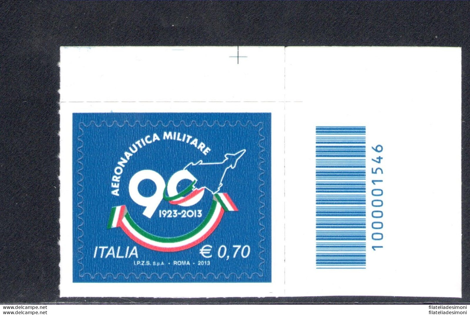 2013 Repubblica Italiana Aeronautica Militare Con Codice A Barre N. 1546 - Barcodes