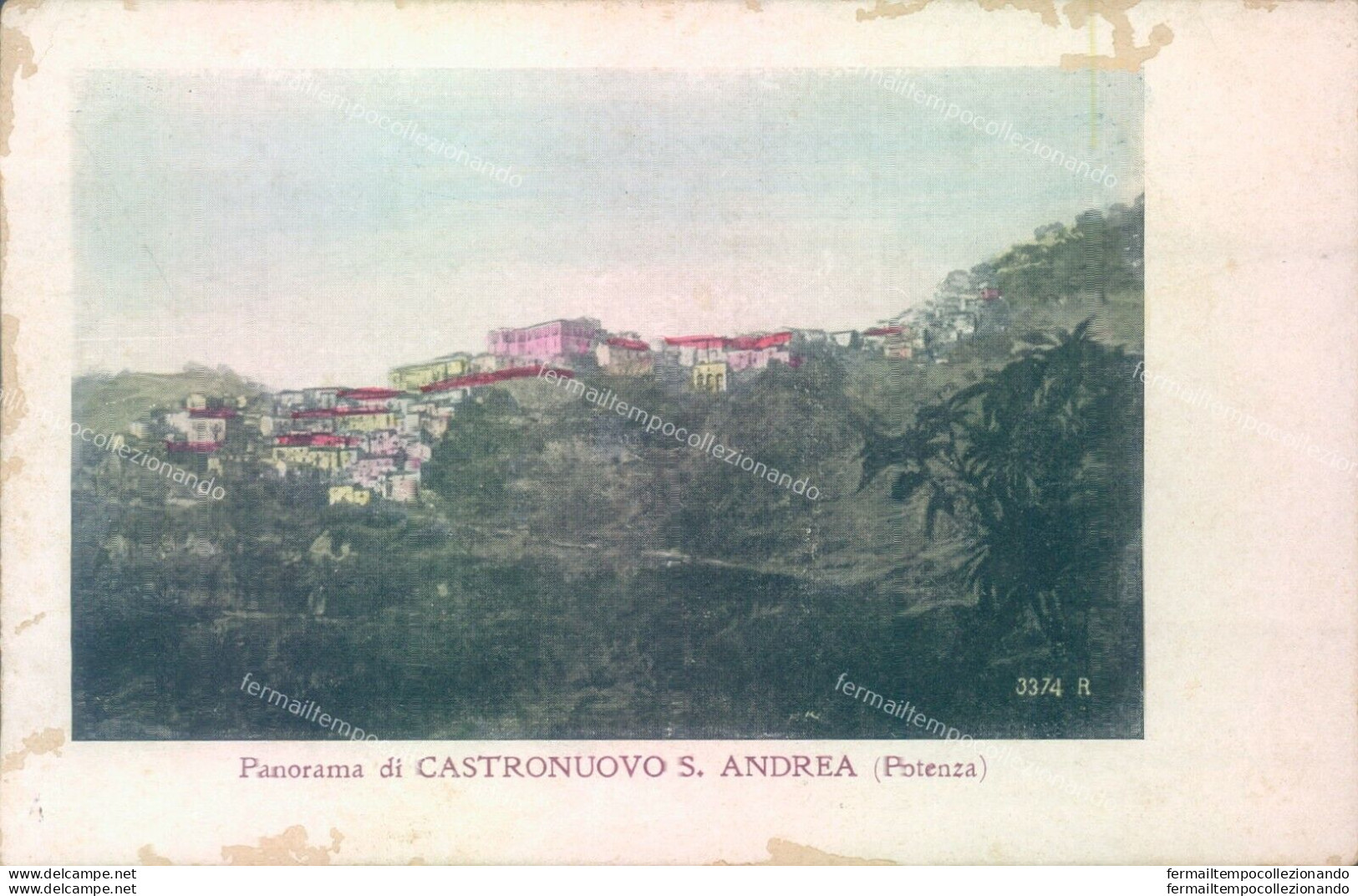 S223 Cartolina Castronuovo S.andrea Abrasioni Provincia Di Potenza - Potenza