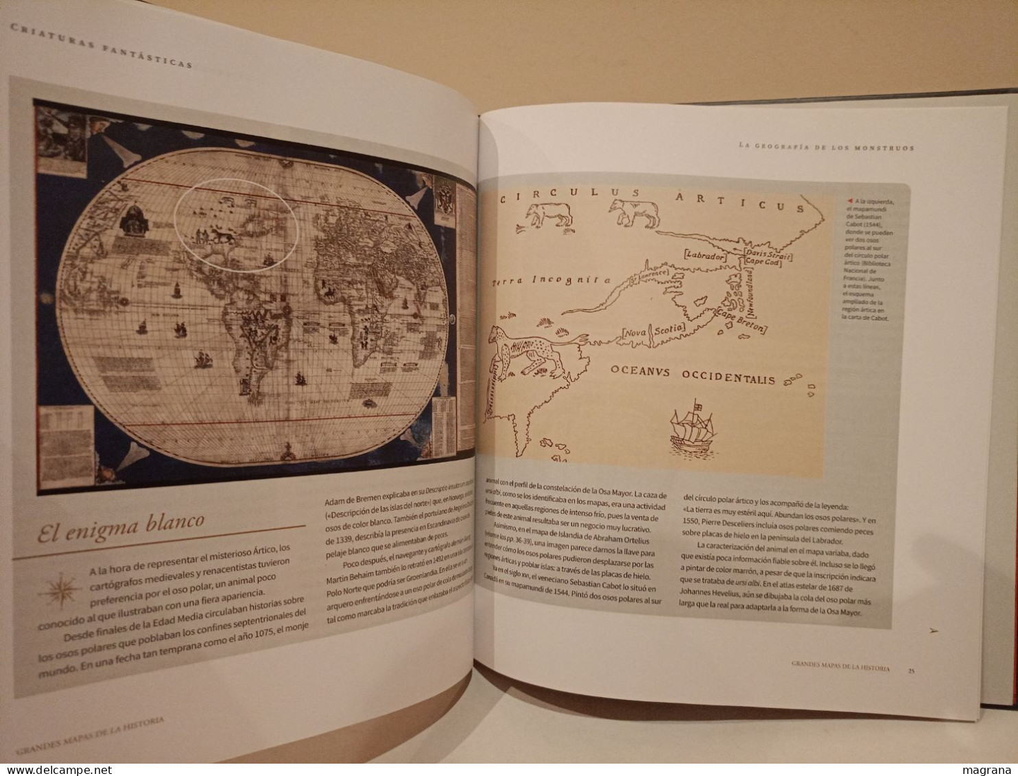 Criaturas Fantásticas. Carta marina, de Olaus Magnus. Grandes Mapas de la Historia. 2019. 63 pp.