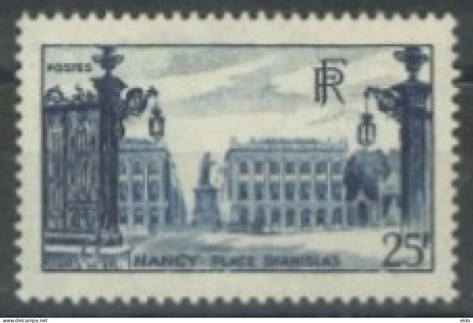 FRANCE. - 1948 - STANISLAS PLACE, NANCY STAMP, # 822, UMM (**). - Neufs