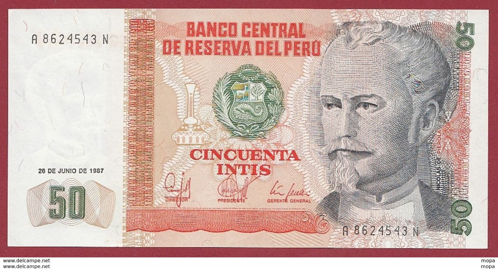 Pérou 50 Intis Du 26/06/1987---UNC---(312) - Peru