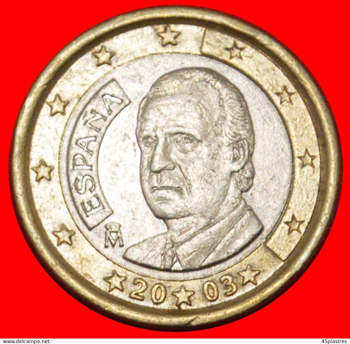 * PHALLIC TYPE 1999-2024: SPAIN  1 EURO 2003! JUAN CARLOS I (1975-2014) · LOW START ·  NO RESERVE! - Spanien