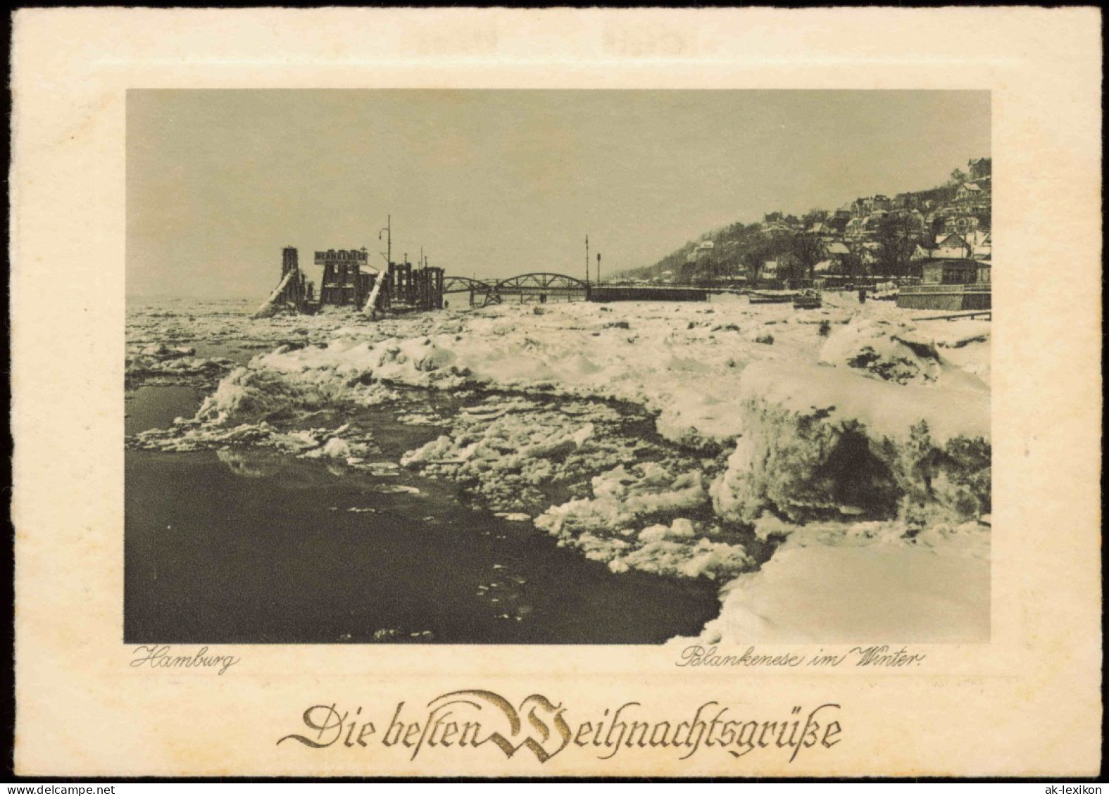 Blankenese-Hamburg Blankenese Im Winter Schnee - Weihnachtsgrüße 1928 - Blankenese