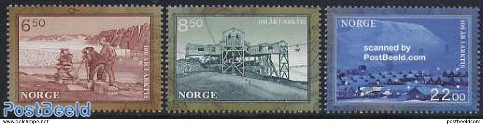 Norway 2006 100 Years In Antarctica 3v, Mint NH, Science - The Arctic & Antarctica - Unused Stamps