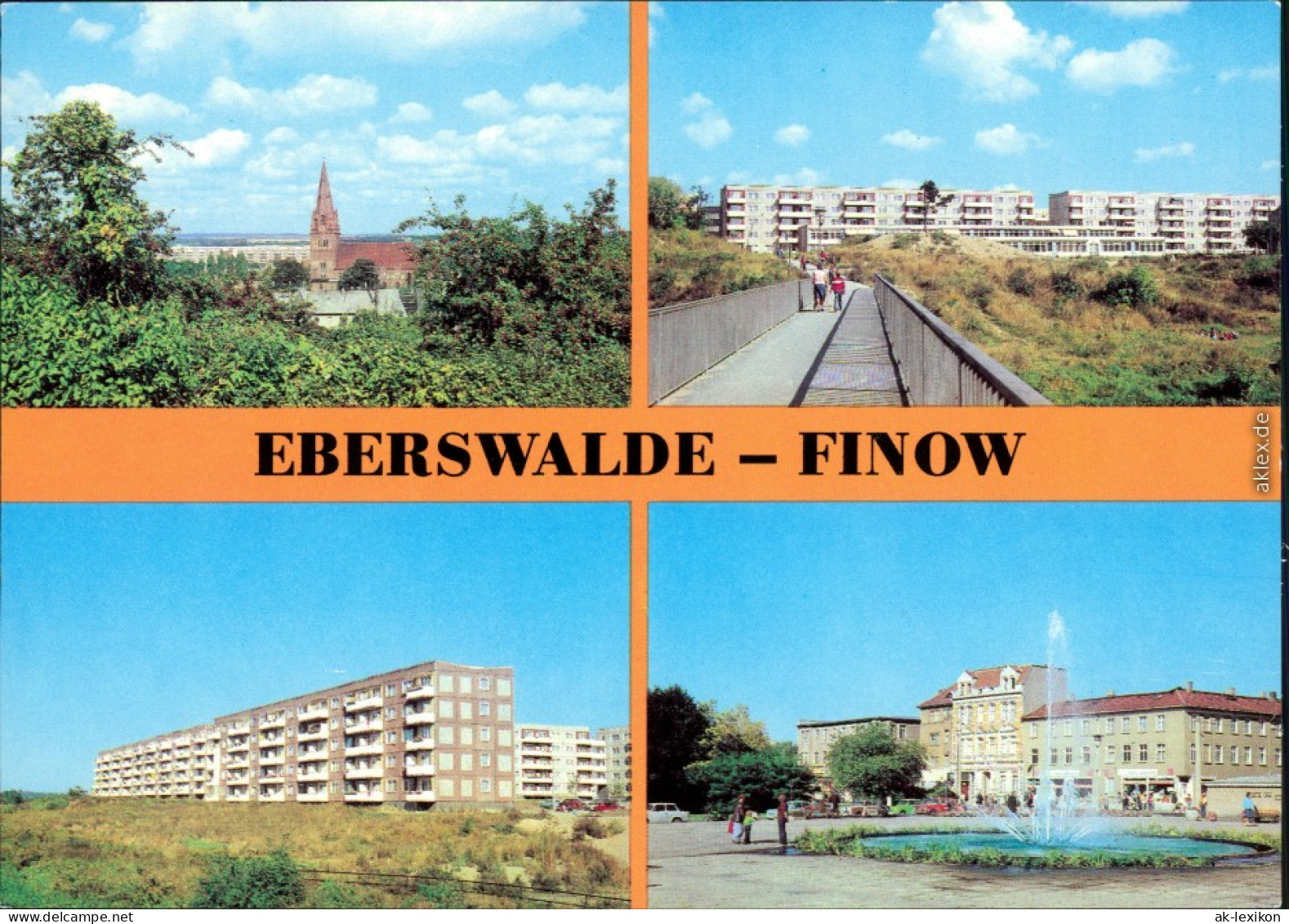 Finow-Eberswalde Blick Vom Drachenkopf, Neubauten Im Leibnitzviertel   1981 - Eberswalde