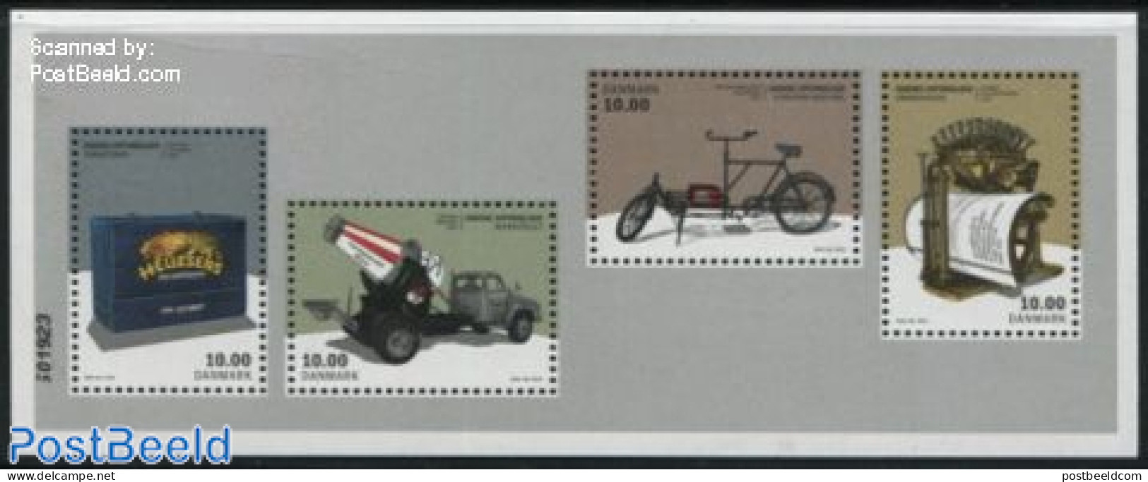 Denmark 2015 Danish Inventions S/s, Mint NH, Sport - Transport - Cycling - Automobiles - Nuevos