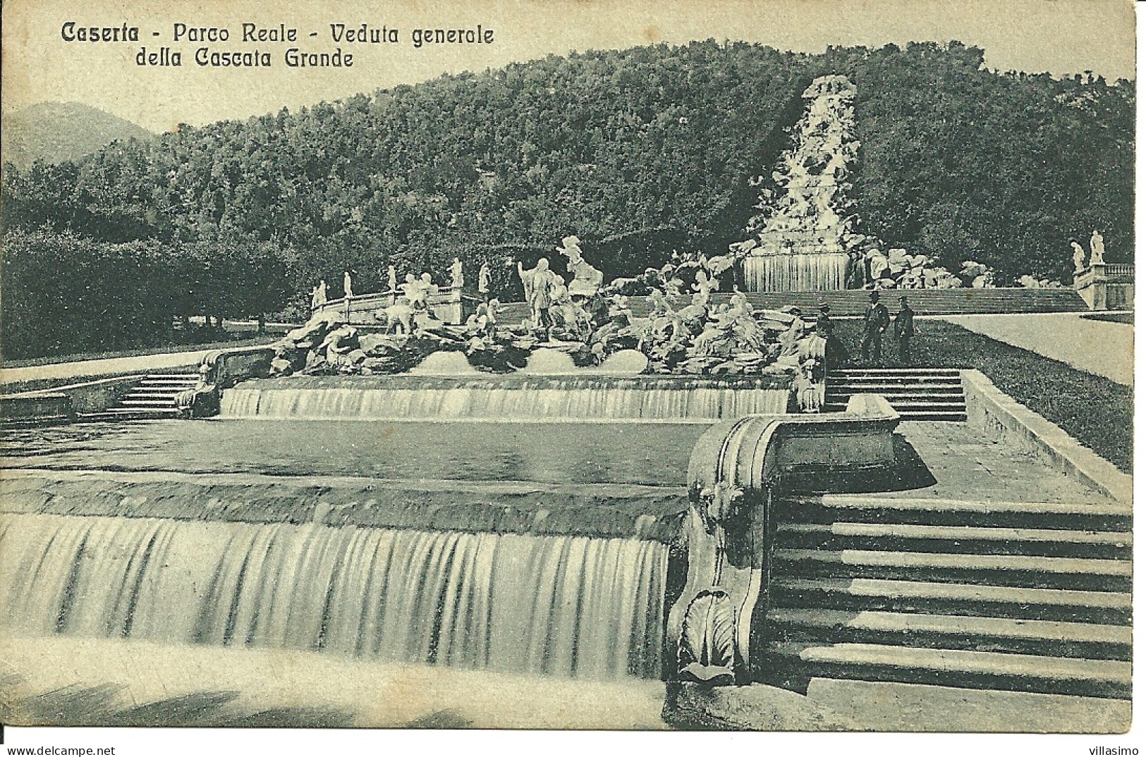 Campania - Caserta - Parco Reale - Veduta Generale Della Cascata Grande - V. 1916 - Caserta