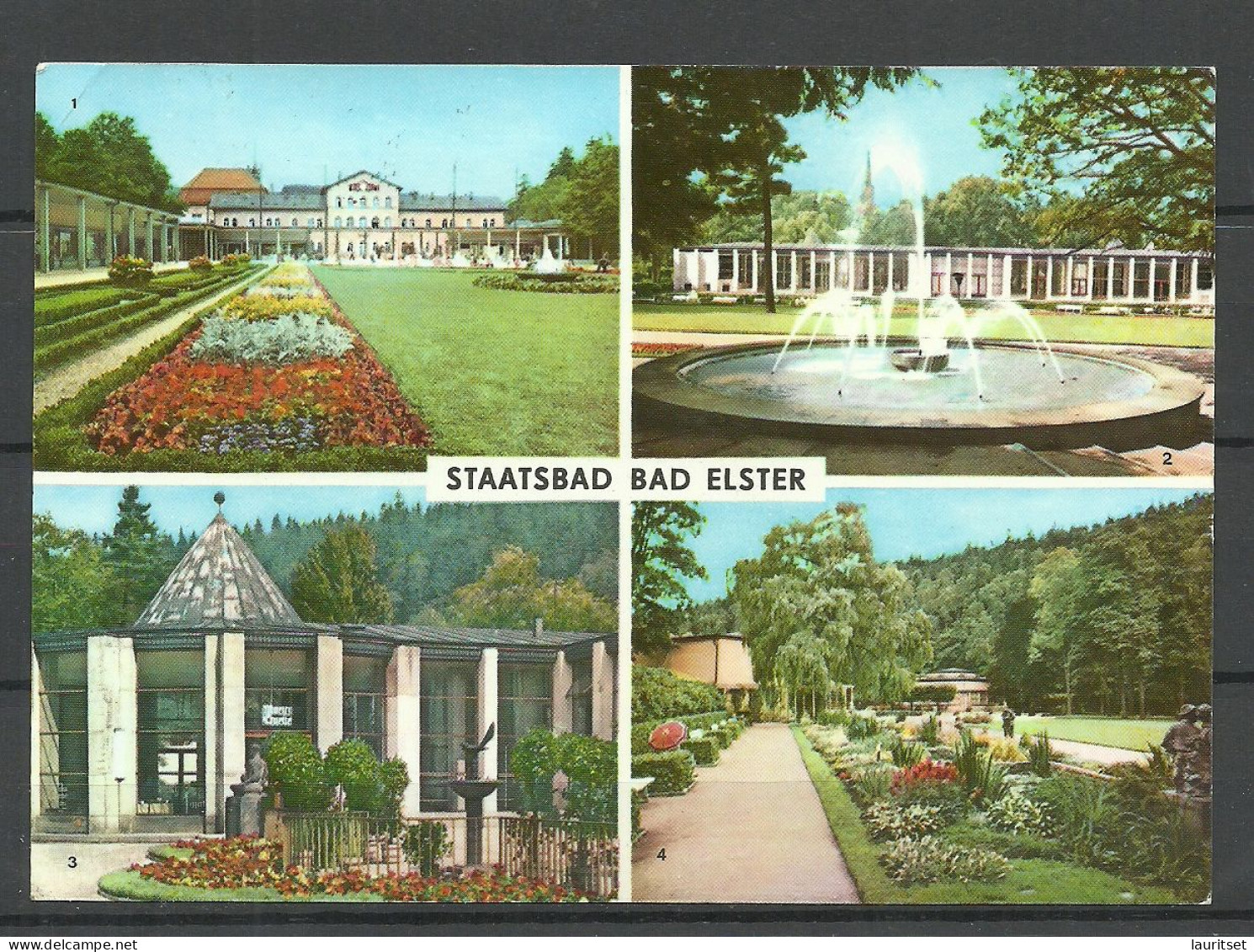 Germany Deutschland DDR O 1973 Flugpost Air Mail Post Card Staatsbad Bad Elster Sent To Finland - Bad Elster