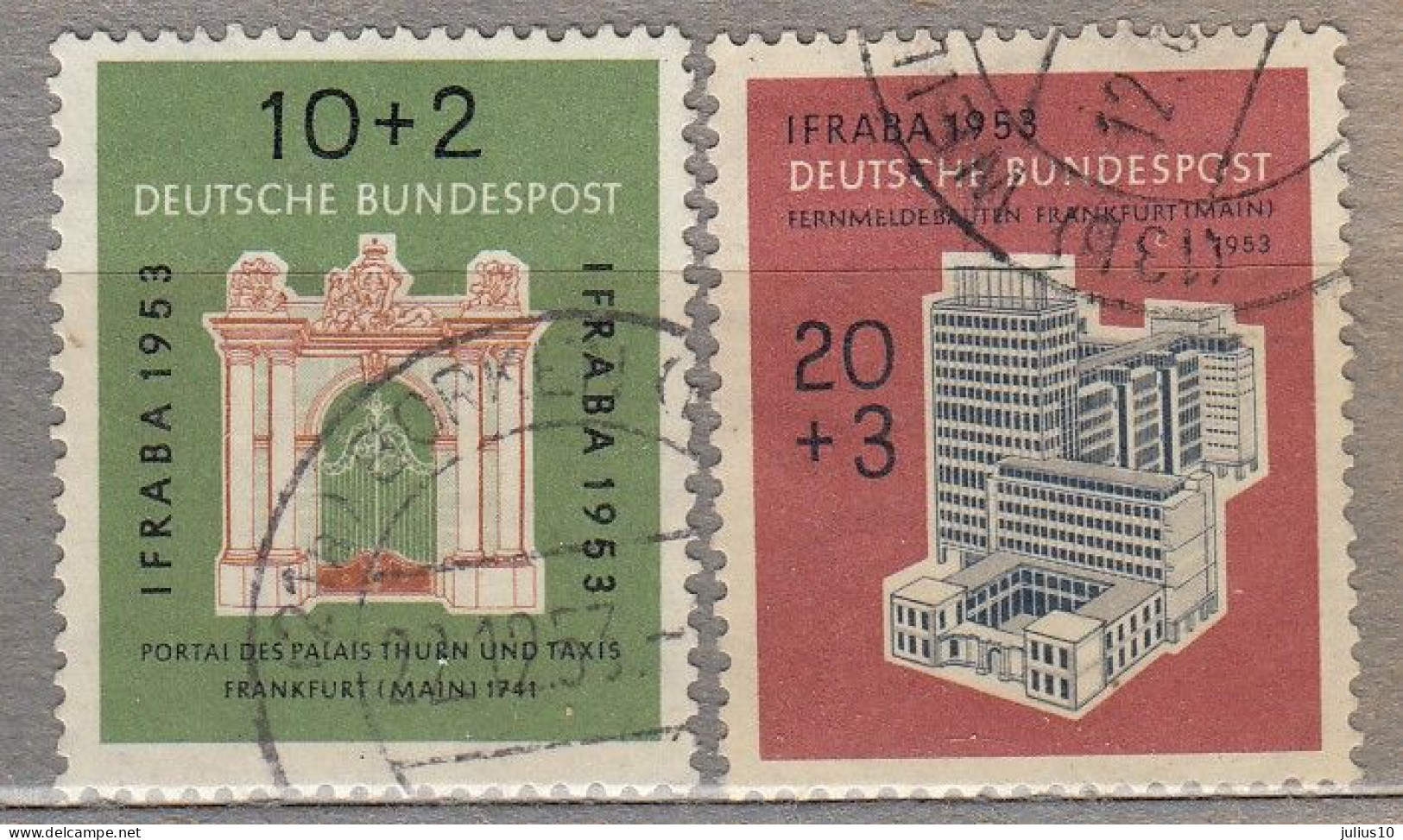 DEUTSCHLAND GERMANY 1953 Used(o) Mi 171-172 #33894 - Gebraucht