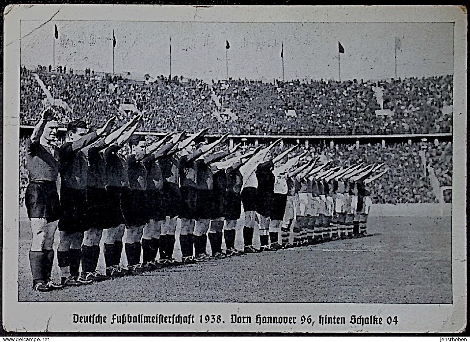 SCHALKE 04 - HANNOVER 96  Endspiel Deutsche Fussballmeisterschaft Berlin EF SSt 1938 - Soccer