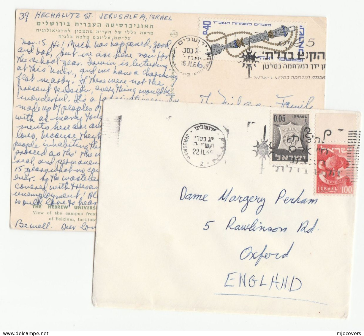 Anti CANCER 2 Diff 1959-1961 Israel COVERS SLOGAN Cover Postcard  Stamps Health Medicine - Maladies