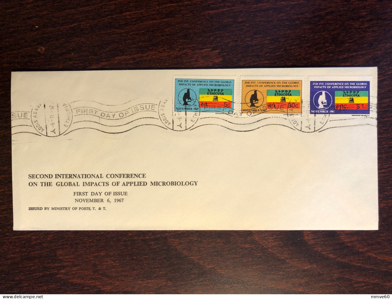 ETHIOPIA FDC COVER 1967 YEAR MICROBIOLOGY HEALTH MEDICINE STAMPS - Etiopía