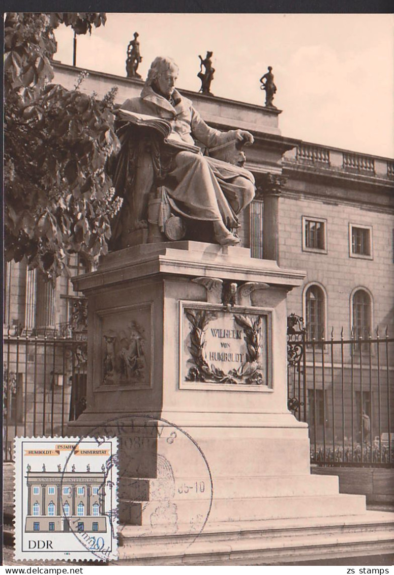 MC Wilhelm Von Humboldt SSt. Denkmal Universität - Cartes-Maximum (CM)