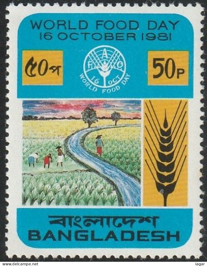 THEMATIC FEEDING:  WORLD FOOD DAY. FARM SCENE AND WHEAT EAR    -   BANGLADESH - Alimentation